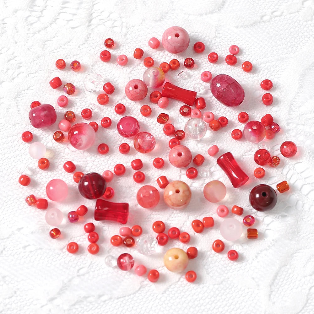 3-12mm 30g/bag Multicolor Mixed Glass Beads