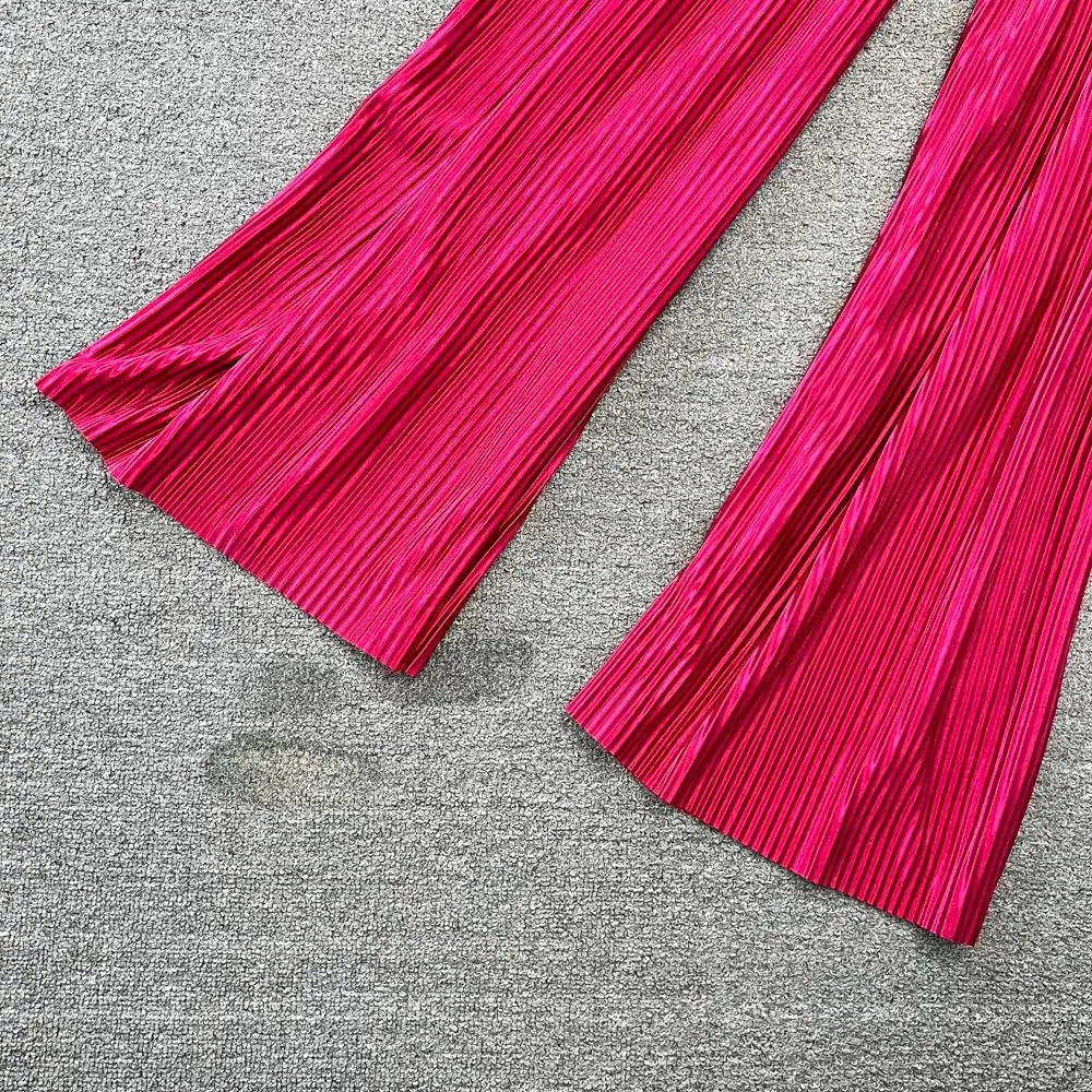 Fashion New Women Solid Casual Loose Two Pieces Set