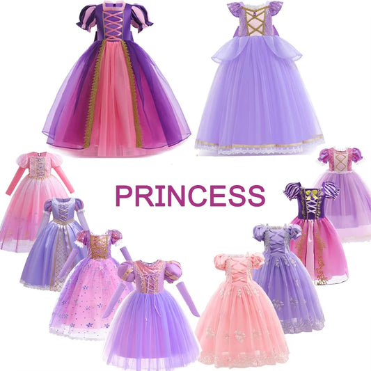 Disney Princess Rapunzel Girl Dress