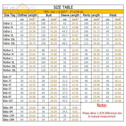 Family Matching Clothes Christmas Pajamas