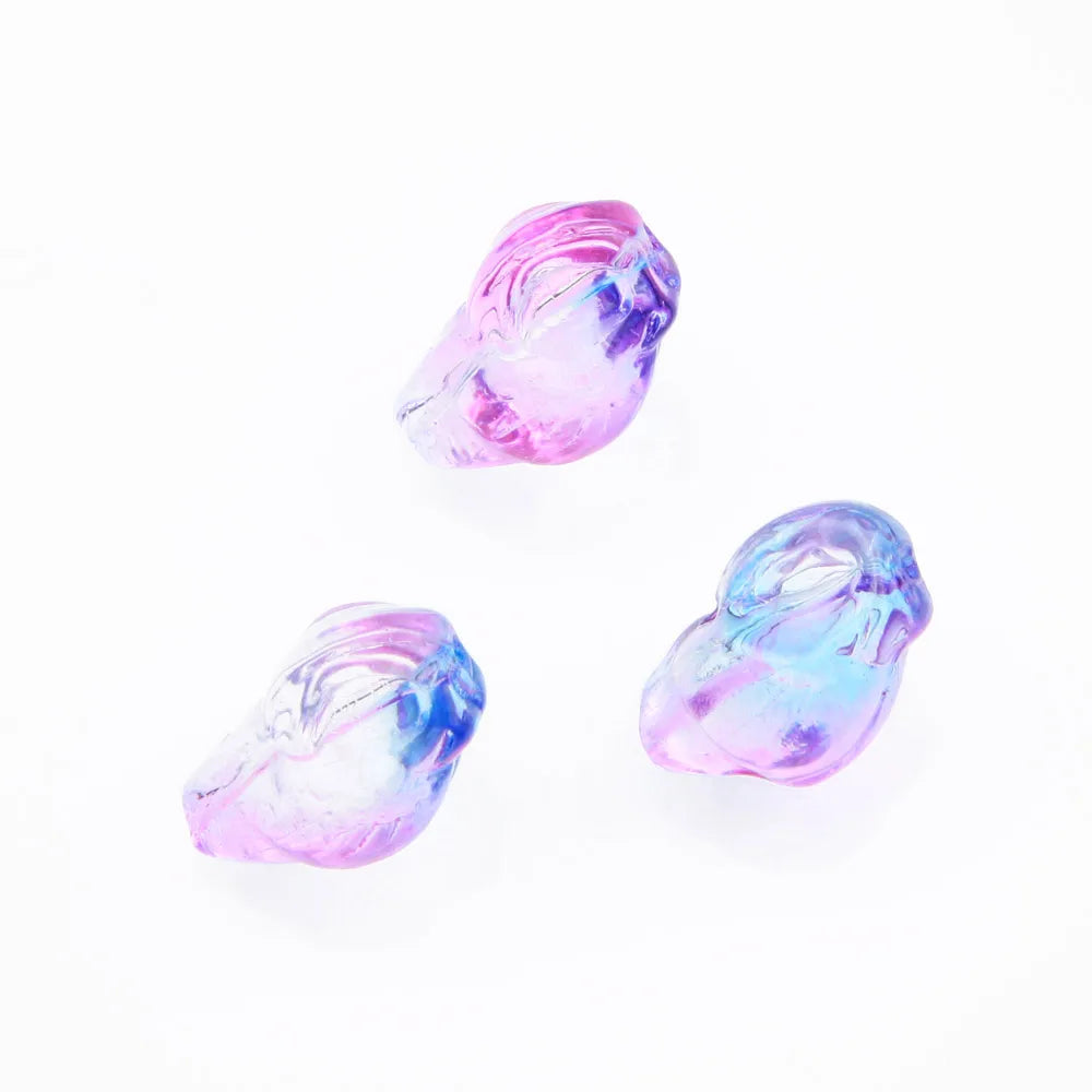 30pcs Glass Shell Beads for Jewelry Making