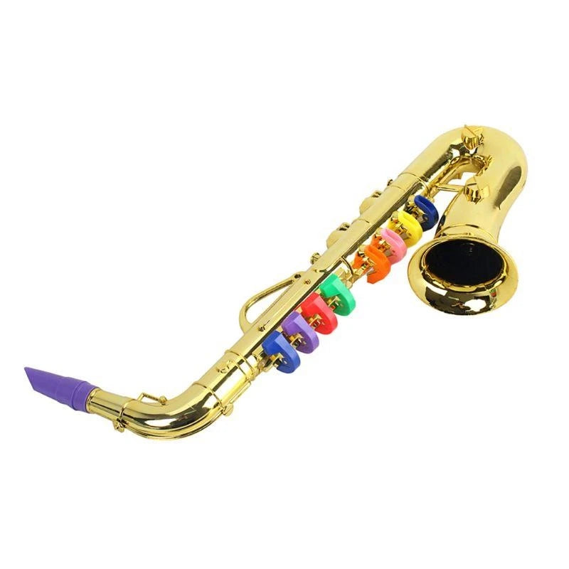 Toy Saxophone Trumpet  Silver Finish