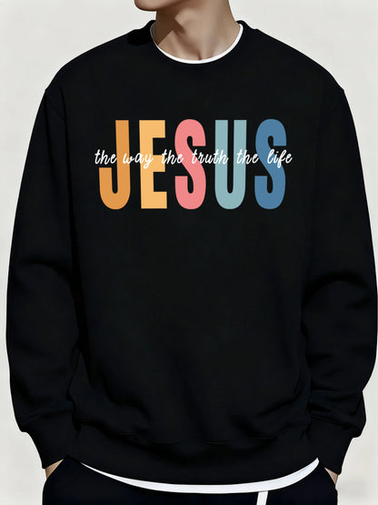 Jesus Color print jumper