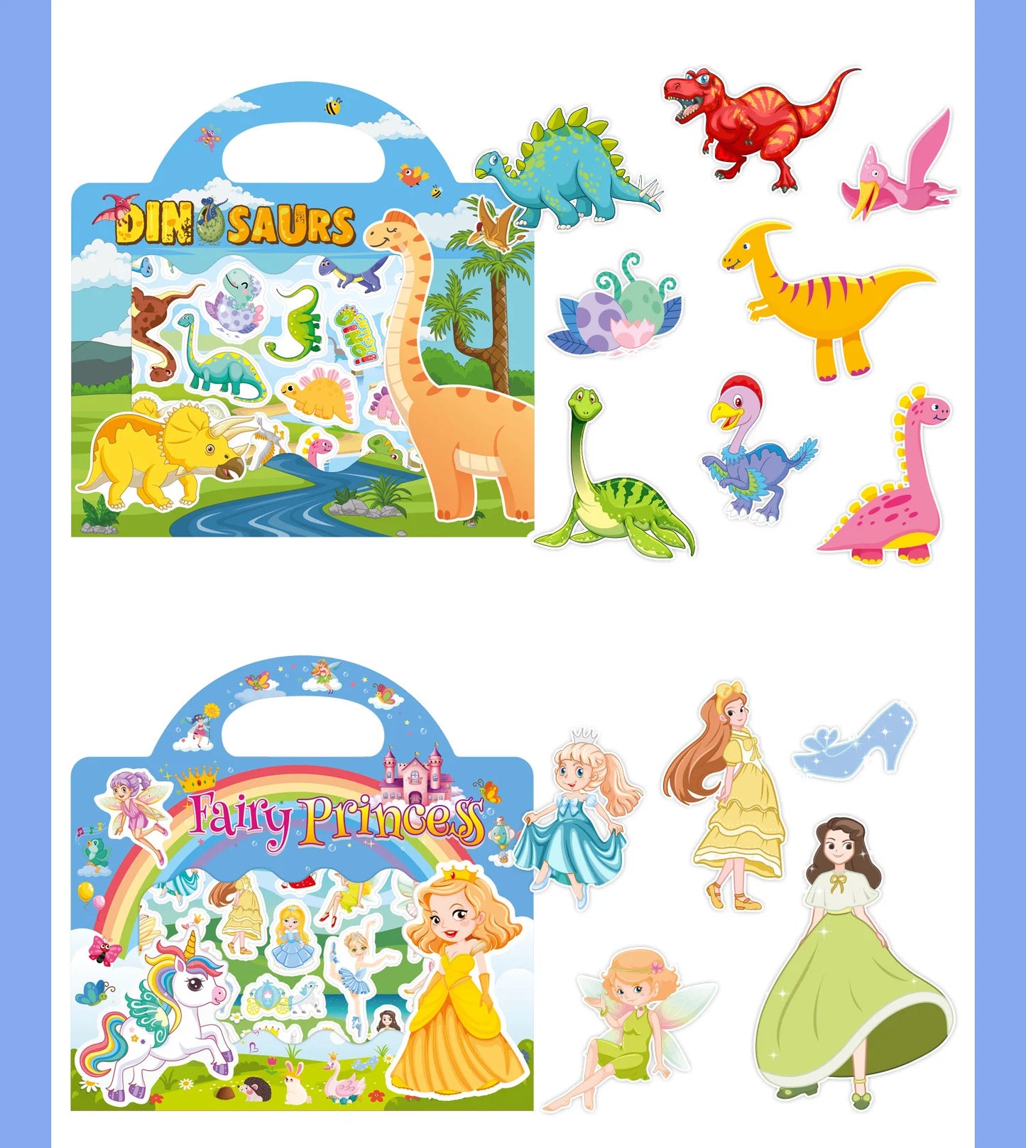 New Children Reusable Scene Cute Stickers