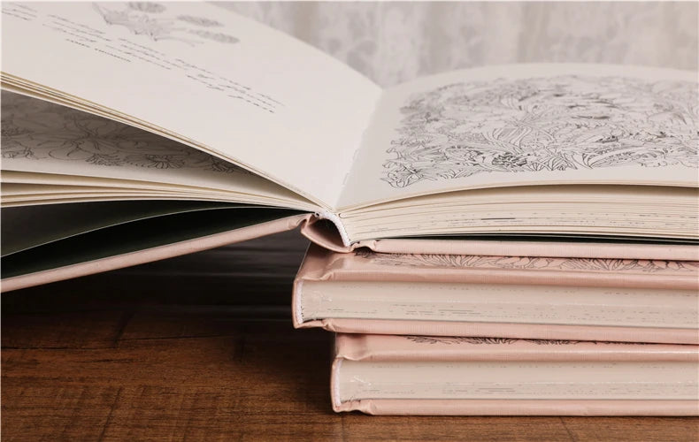 The Flower Year Colouring book