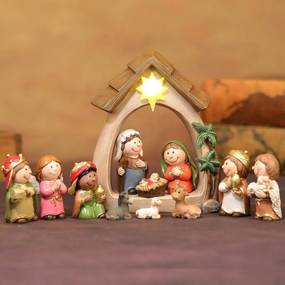 12Pcs Christmas Nativity Figurines