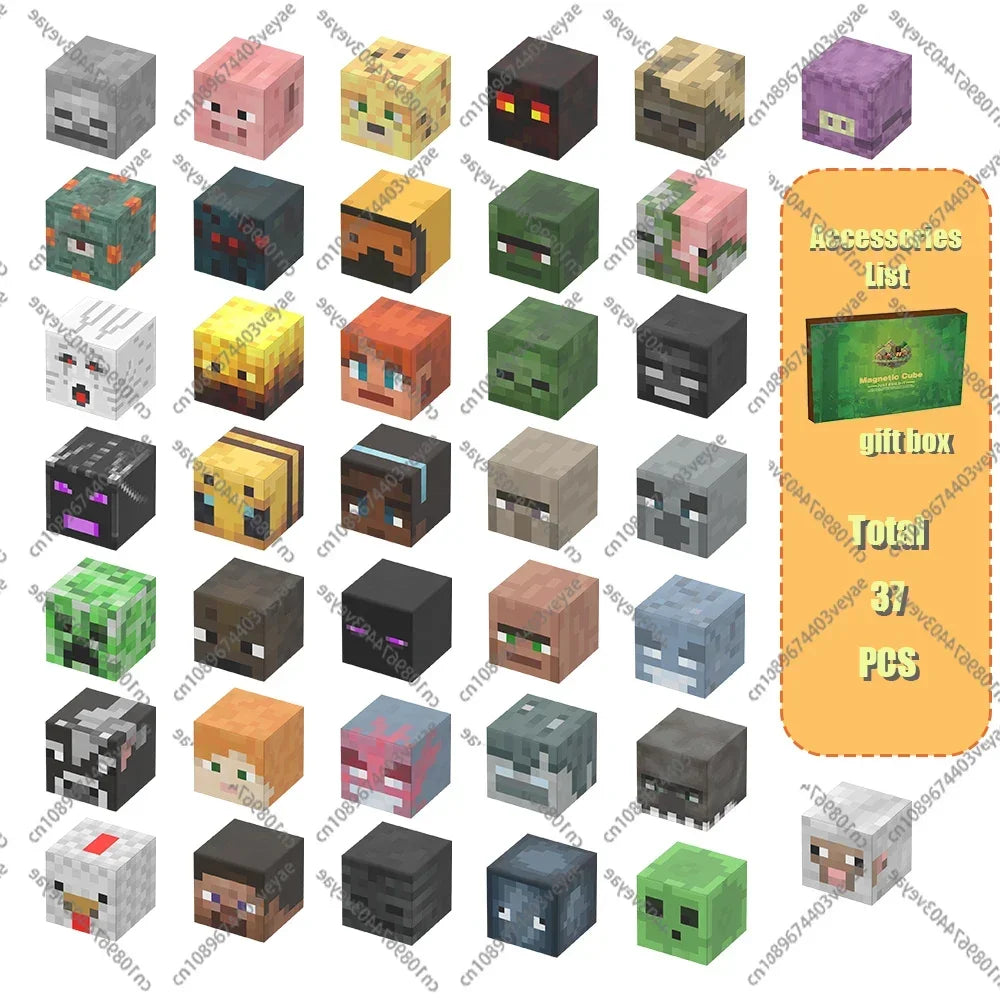 Minecraft Magnetic Building Blocks Mine World Magnet