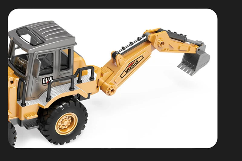Alloy Tractor Kids Excavator Bulldozer Miniature crane