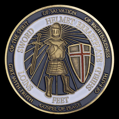 Put on The Full Armor of God Challenge Coin