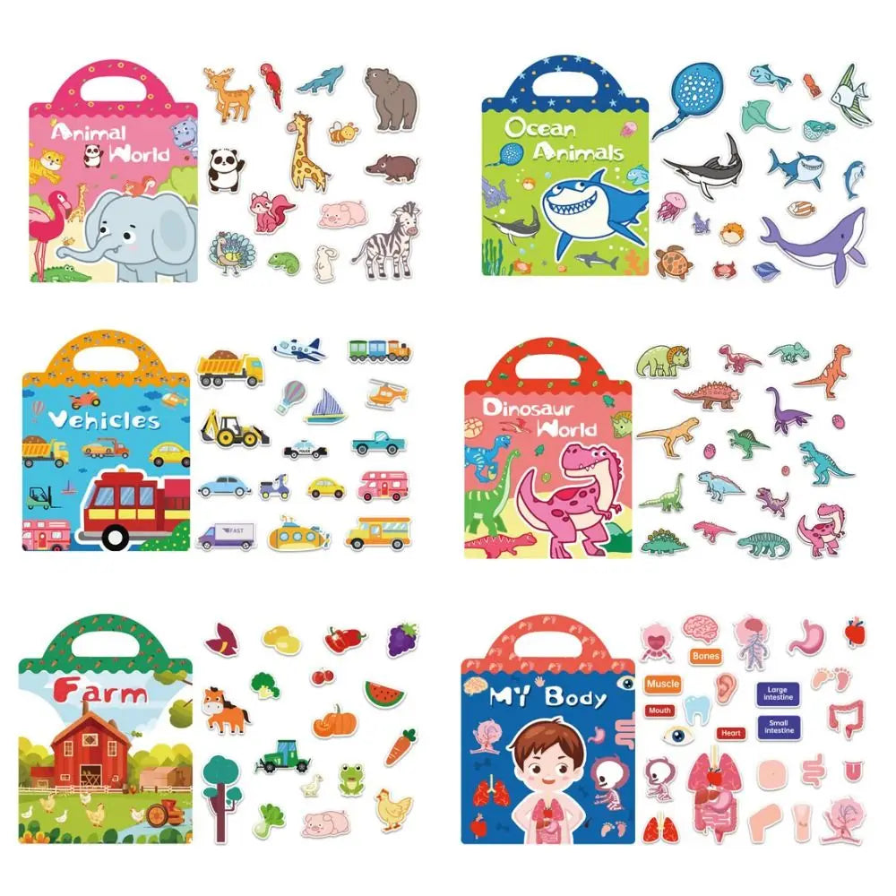 Educational Jelly Sticker Books