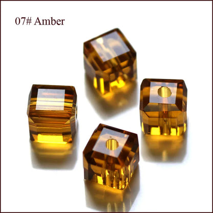 cube beads crystal