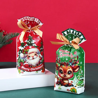 Christmas Drawstring Gift Bags