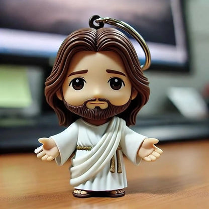 Jesus Statue Christian Key Chain