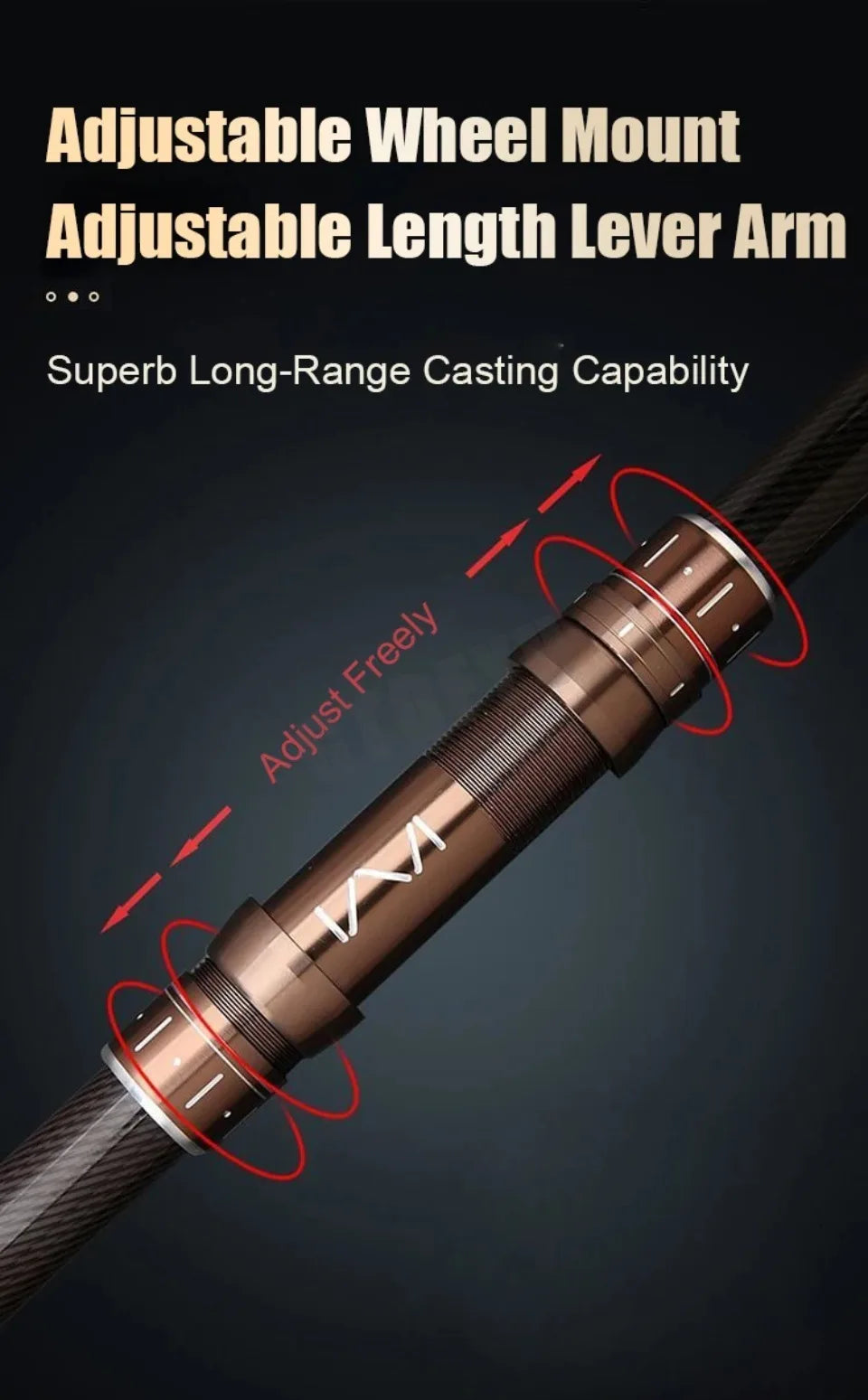 2.1-4.5M Telescopic Fishing Rod Carbon