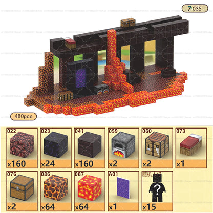 Minecraft Magnetic Building Blocks Mine World Magnet