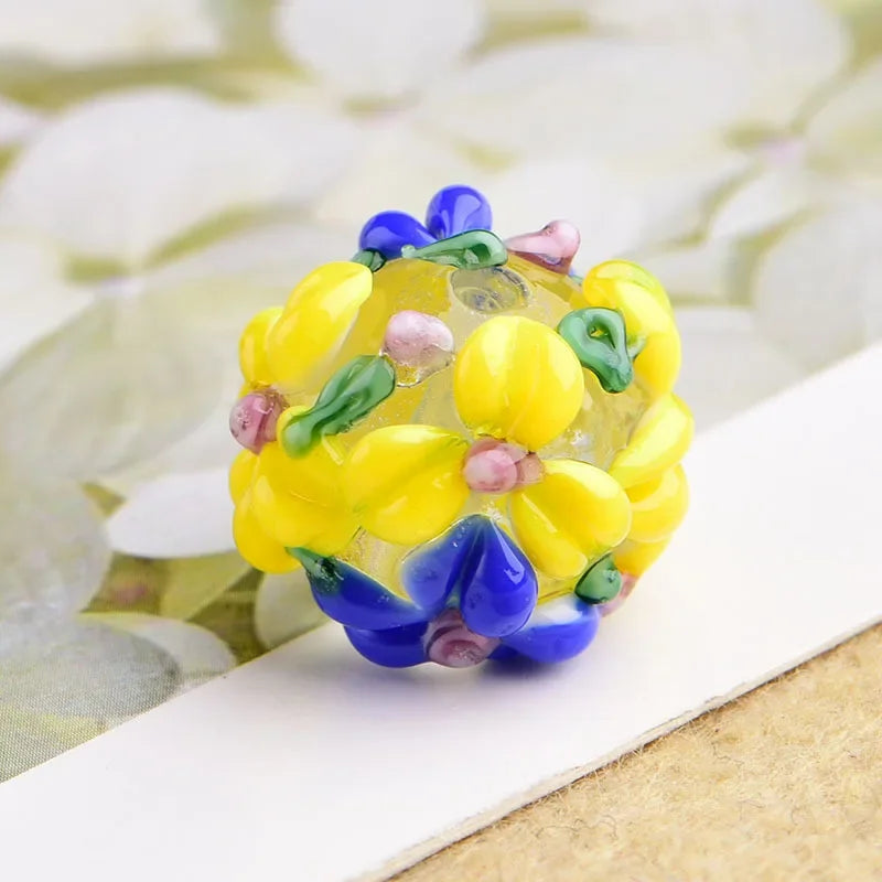 Glass Flower Beads