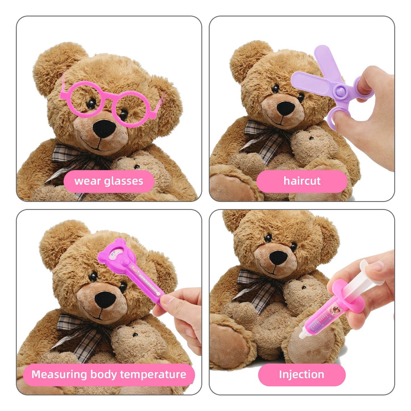 Children's simulation medical tool set box,