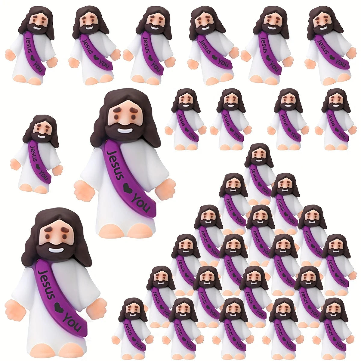 Jesus Loves You PVC Figurines