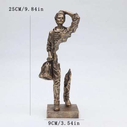 Traveler Sculpture - Abstract Resin Decor