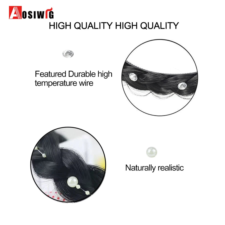 Synthetic Fishbone Braided Headband