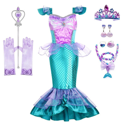 Girls Mermaid Dress Charm Princess