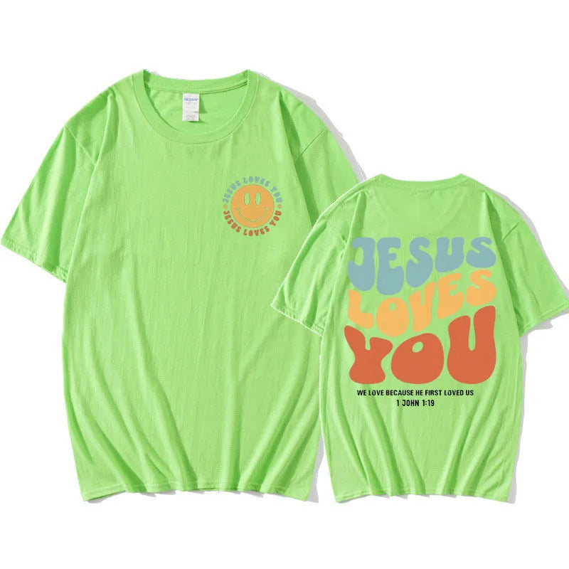 Jesus Loves You Funny T Shirt Men