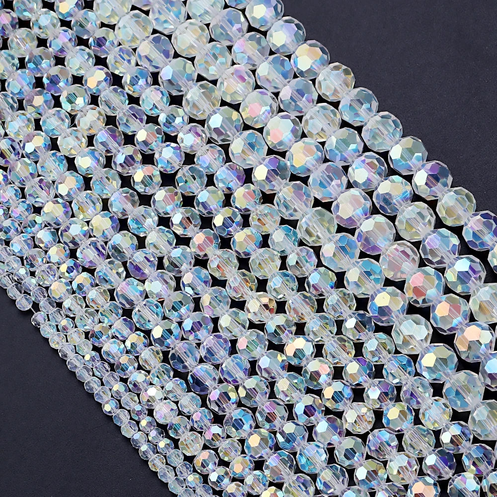 4/6/8/10mm AB Color Crystal Round Glass beads