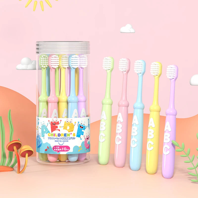 4/10 pcs Children's soft bristled toothbrush