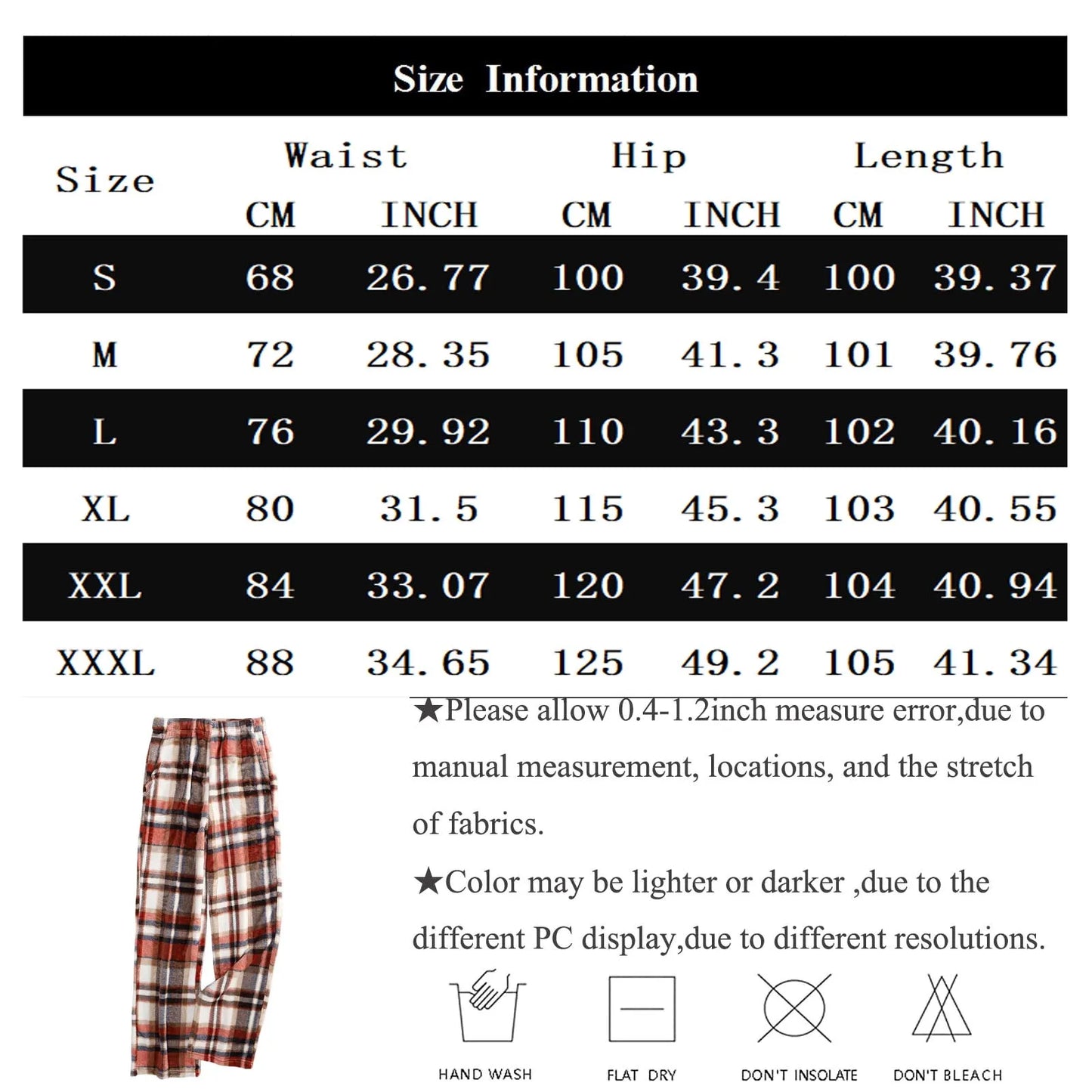 Pajama Pants Plush Sleep Pants Soft