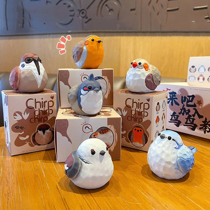 Handcrafted Resin Bird wood