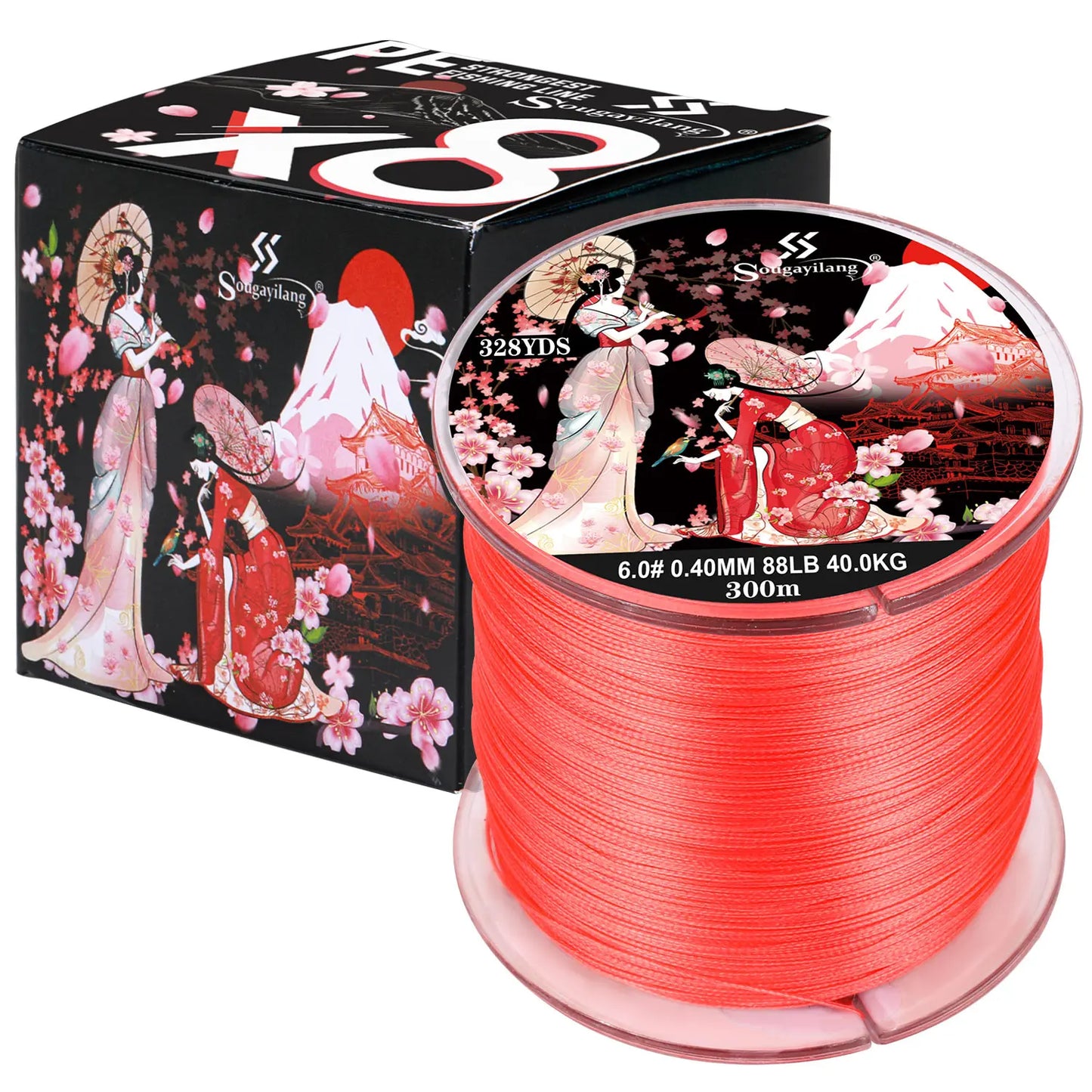 8 Strands Braided Fishing Line 100M 300M Multifilament