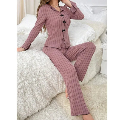 Pajama  Set Sleeved Long Pants