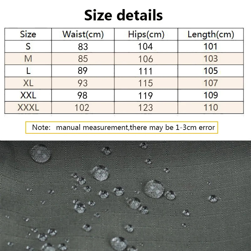 New Tactical Work Pants Men Outdoor Cargo Trousers Multi-pocket