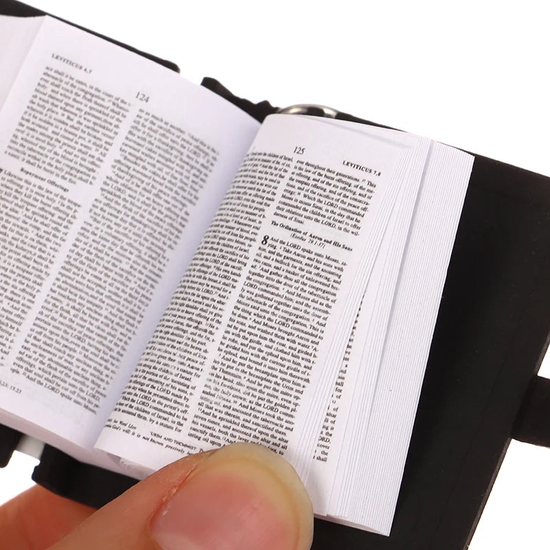 Mini Bible Keychain Book Pendant