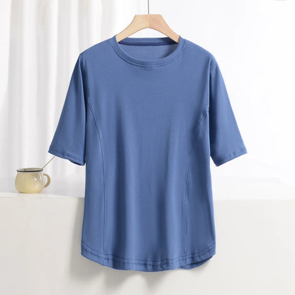 XL to 8XL plus size O-Neck Tshirts Women's basic