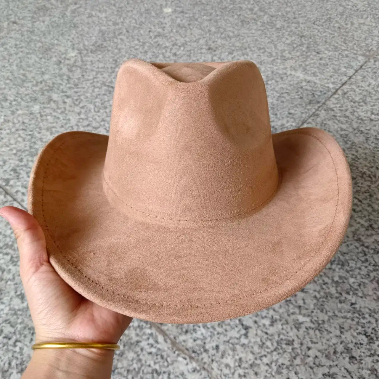 Suede cowboy hat