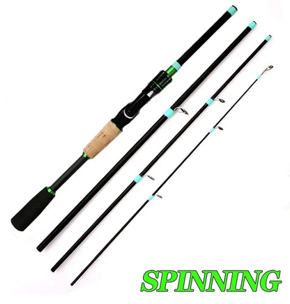 Casting Spinning Lure Fishing Rod Solid ML Tip 1.8/2.1m Ultralight Trout