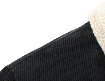 L-8XL Plus Size Winter Men's Corduroy coat