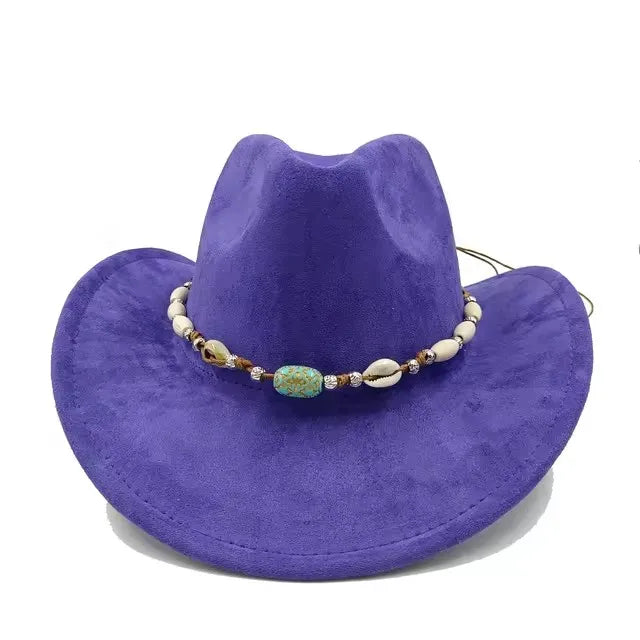 Suede cowboy hat