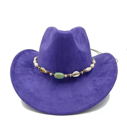 Suede cowboy hat