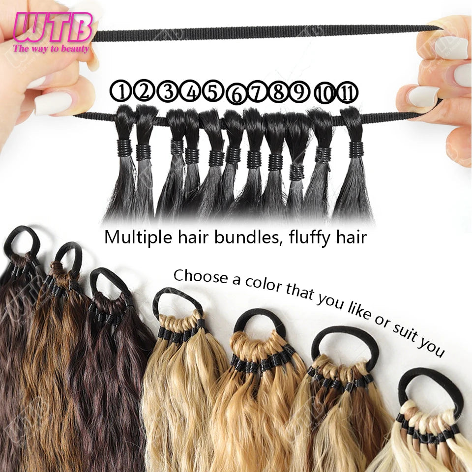 Synthetic braided wig