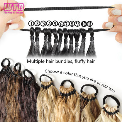 Synthetic braided wig