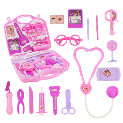 Children's simulation medical tool set box,