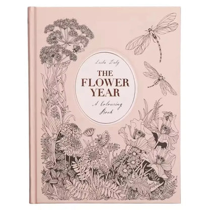 The Flower Year Colouring book
