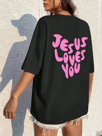 Jesus Loves Me  Cotton T-Shirts