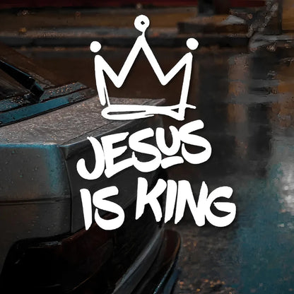Jesus is King and wears a crown