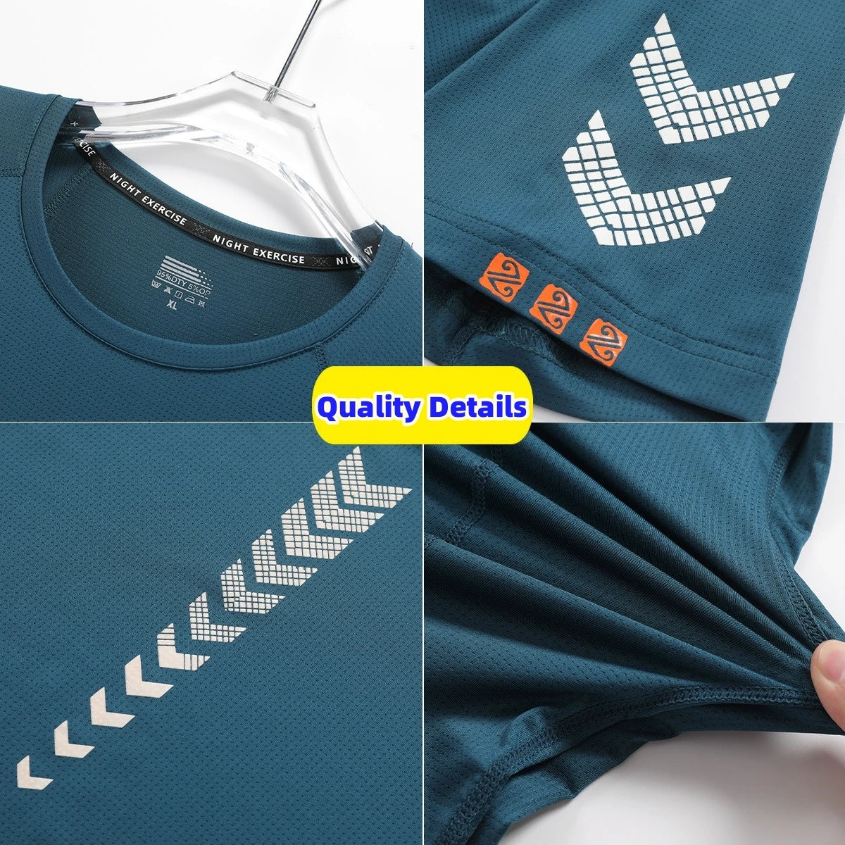 9XL Round Neck Breathable T-shirt