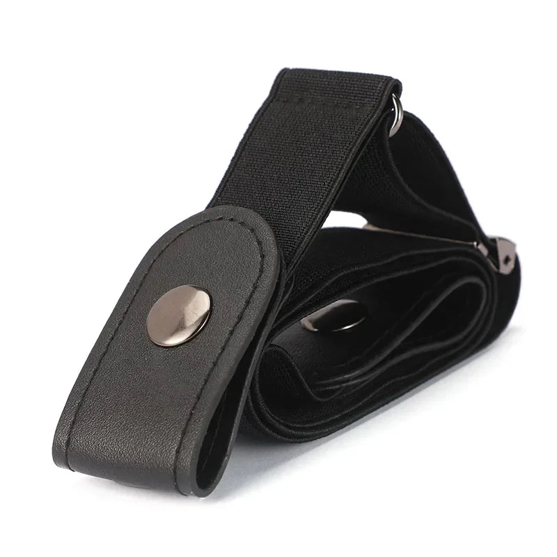 ,No Buckle Stretch Elastic Waist Belt For Women/Men