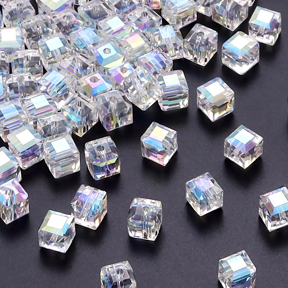 50pcs Glass Crystal Beads