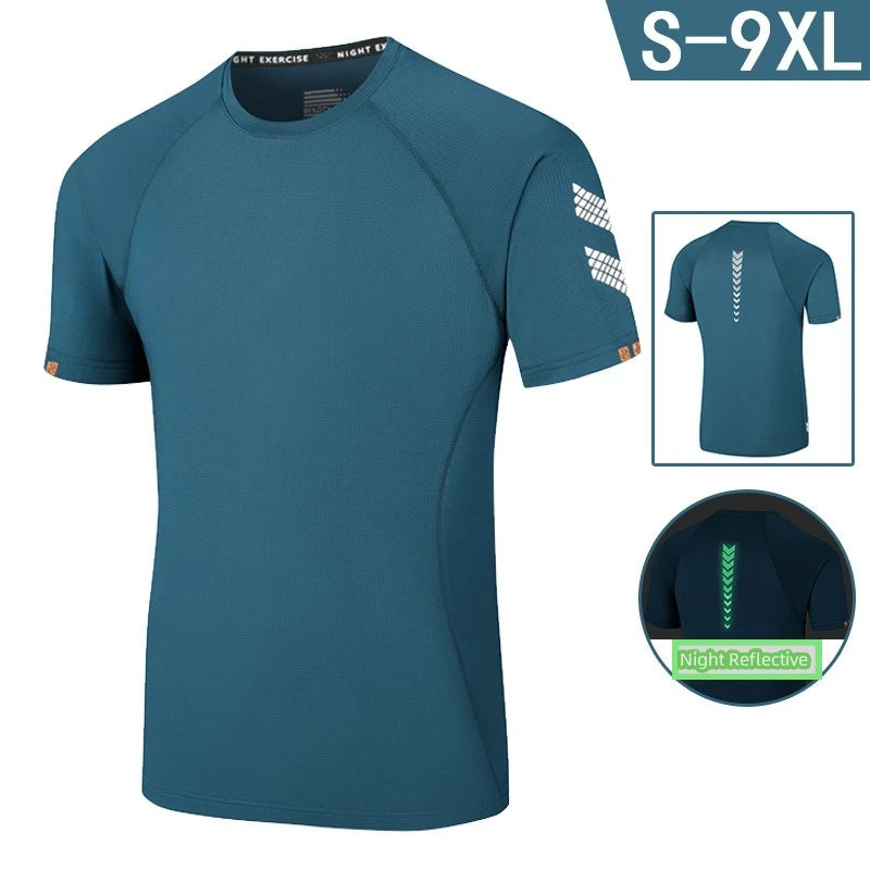9XL Round Neck Breathable T-shirt
